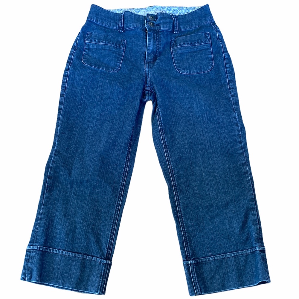 Chico’s cropped straight leg jeans women’s size 4